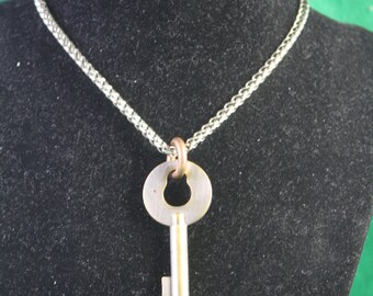 Unique Vintage Watchman Station Key Pendent / Fob - Last One , # 4 Steampuck