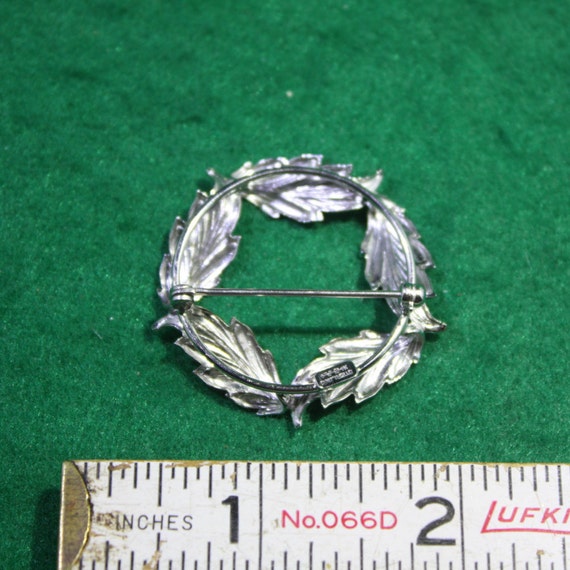 Vintage Carl Art sterling silver oak leaf brooch … - image 5