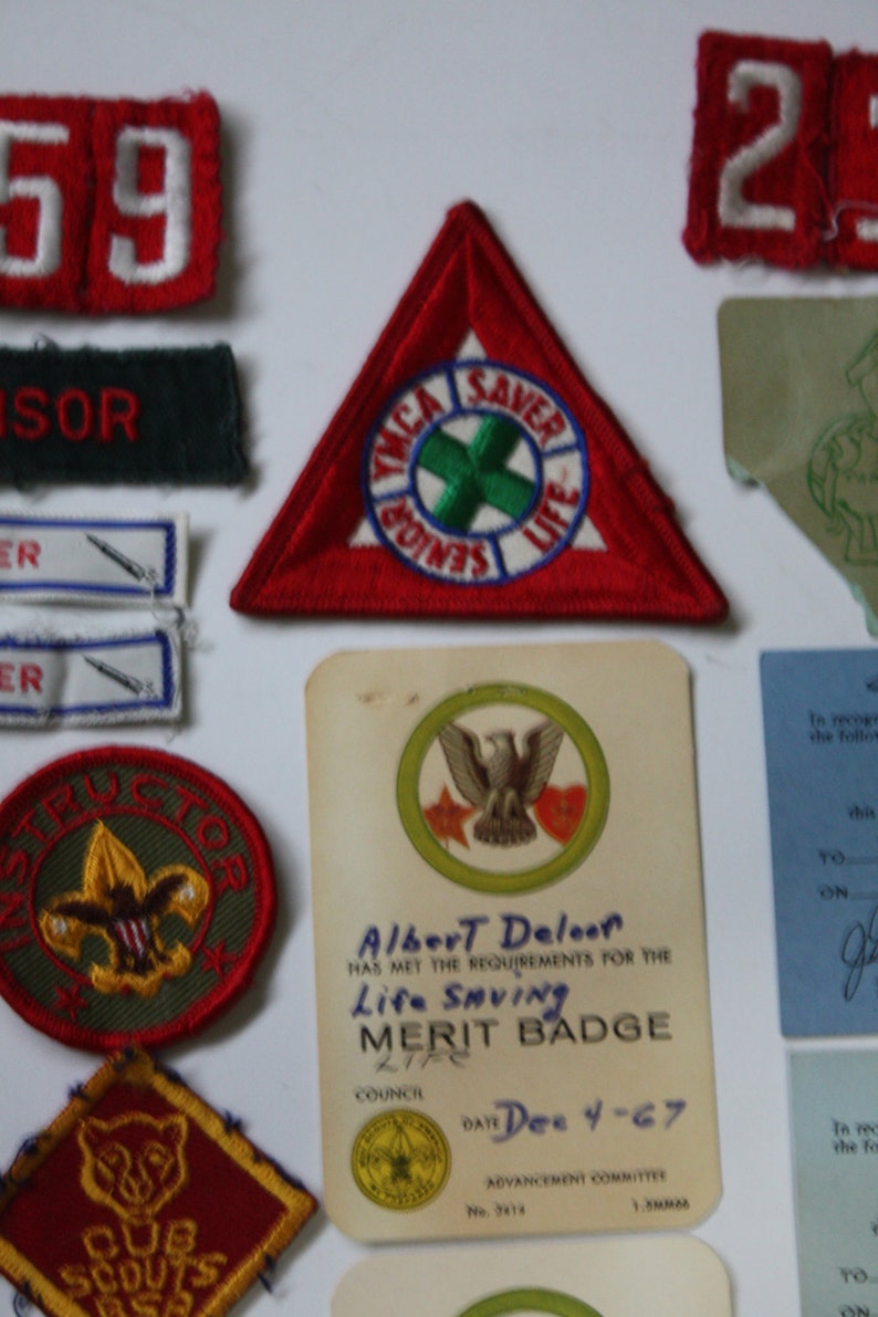 Vintage Rare 1960 s Boy Scout Merit Badge Certificate And Etsy
