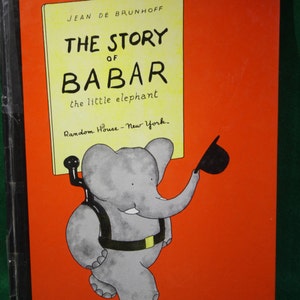 The Story Of Babar The Little Elephant Jean Brunhoff 1961