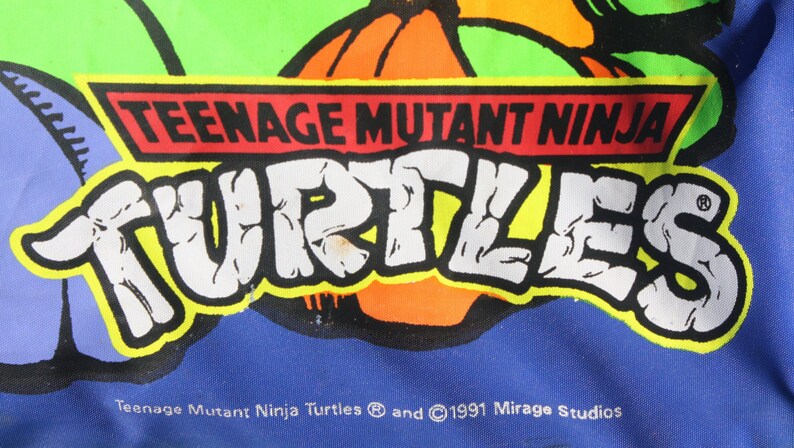 Vintage 1991 Mirage Teenage Mutant Ninja Turtles Backpack.