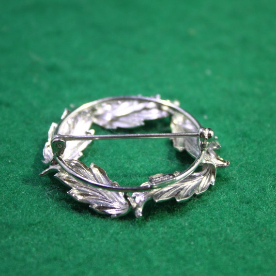 Vintage Carl Art sterling silver oak leaf brooch … - image 3