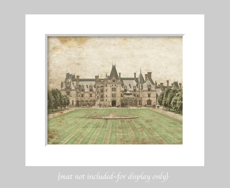 Biltmore Splendor Biltmore Estate Photography, Architectural Print, North Carolina Landscape, Asheville Art, Biltmore Mansion House Photo image 2