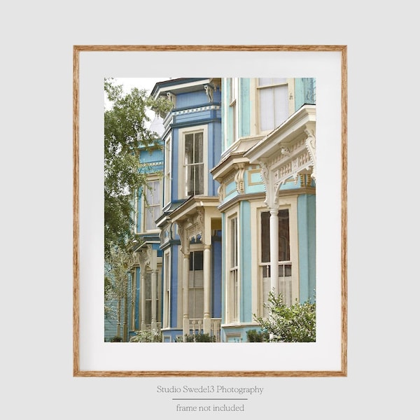 Savannah Blues- Architecture House Photo, Historic Home Blue House Print, Window Photography, Southern Homes, Abstract Architectural Art