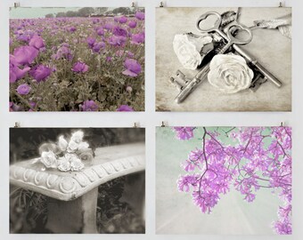 Purple Passion Gallery- Lavender Landscape Farmhouse Art Prints, Wall Art Gallery, Botanical Prints, Purple Flower Field Nature Photography