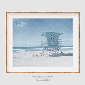 Tower Two- Lifeguard Tower, California Beach Photo, Lifeguard Stand, Landscape Coastal Ocean Art, Cali Summer Vacation Print, Coronado Beach