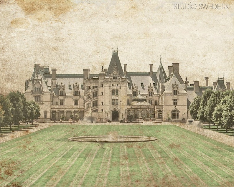 Biltmore Splendor Biltmore Estate Photography, Architectural Print, North Carolina Landscape, Asheville Art, Biltmore Mansion House Photo image 1