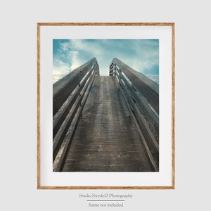 Oceanwalk- Abstract Coastal Beach Art, Oceanview, Pier Photo, Landscape Photo, Florida Seascape, Tropical Ocean Art, Beach House Wall Decor