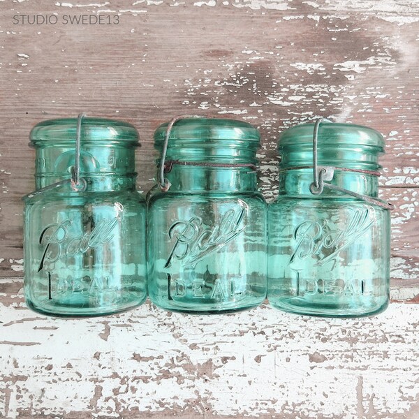 Turquoise Mason Jar Etsy