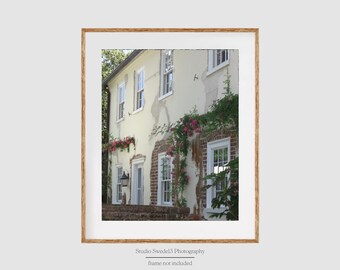Charleston Charmer- Charleston Art Print, Charleston Home, Charleston SC, Charleston Landscape, Southern Decor, Travel Art, Old Home Art