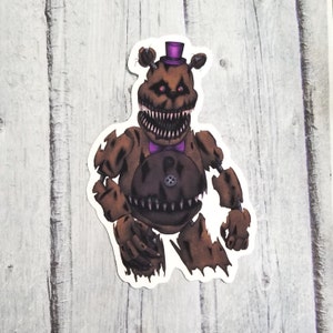 Five Nights at Freddy's - FNAF 4 - Nightmare Foxy - It's Me - Fredbear -  Sticker