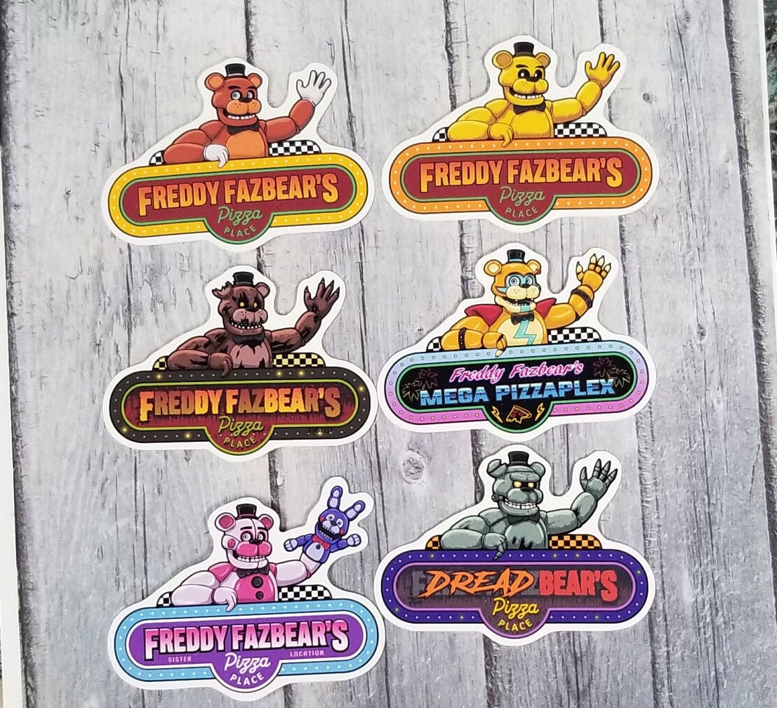 Security Breach Glamrock Freddy Gregory FNAF Die Cut Matte 