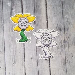 Omega Flowey Sticker for Sale by TaylorChwan