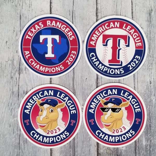 Texas Baseball 3" Die Cut Matte Vinyl Sticker, Rangers Sticker, 2023 ALCS, American League, Baseball Sticker, Notebook, Laptop sticker