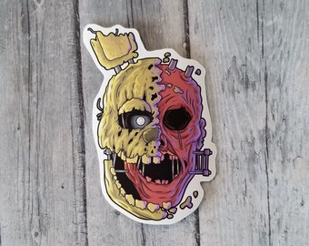 Five Nights at Freddy's Springtrap Afton Sticker, Die Cut Matte Vinyl Sticker, Laptop Sticker, Notebook Sticker, Party Favor, FNAF sticker