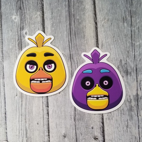 Five Nights at Freddy's Chica Vinyl Stickers, 2.75 Die Cut, Laptop Sticker,  Notebook Sticker, Party Favor, Video Game 