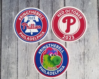 Philadelphia Baseball 3" Die Cut Matte Vinyl Sticker, Phillies 2023, Phanatic Sticker, Red October, Laptop Decal, Notebook Sticker