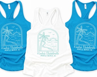 Beach Bachelorette/Myrtle Beach Bachelorette/Custom Bachelorette Shirts