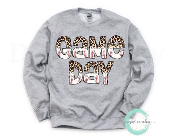 Game Day Cheetah Baseball Shirt