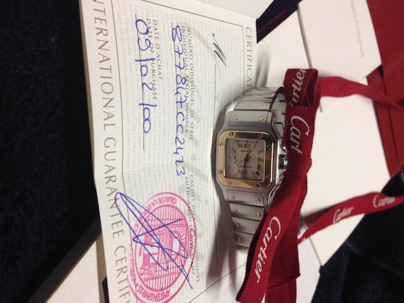 cartier watch certificate of authenticity