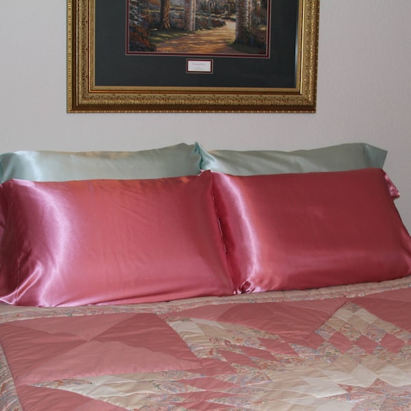 Satin Pillow Case Etsy