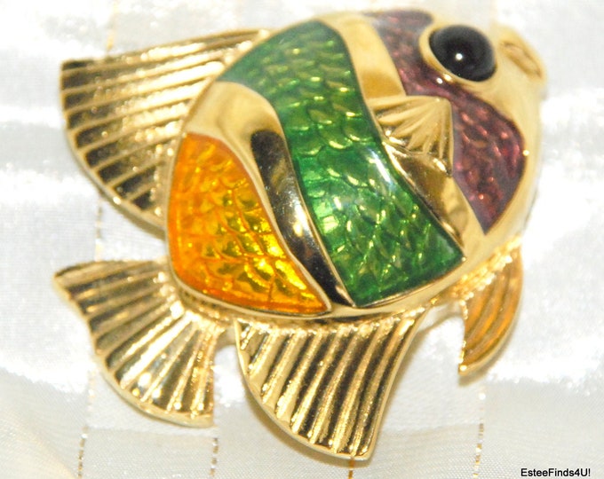 Estee Lauder Green Tropical Fish circa 1993 empty