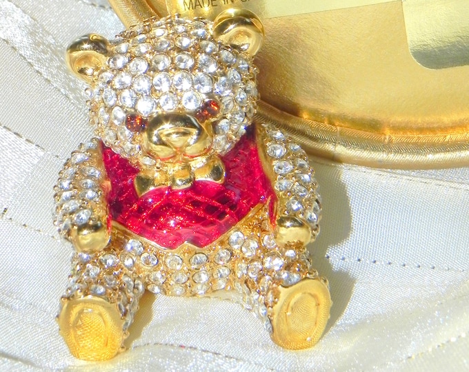 Estee Lauder Precious TEDDY BEAR RARE in box from 1998 and with original Beautiful fragrance
