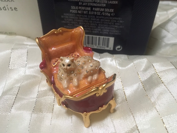 Estée Lauder Regal Kitty Compact by Jay Strongwater With 