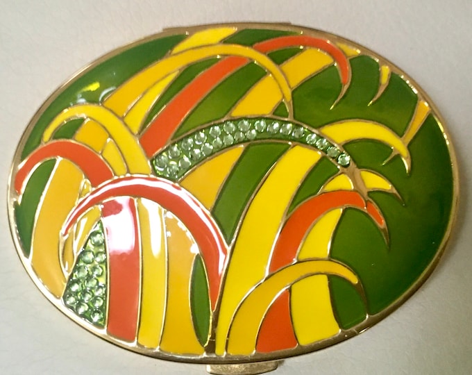 Estée Lauder TROPICAL PALMS Powder Compact unused empty NEW Old Stock - Rare!!!