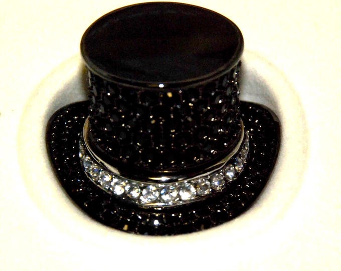 Estée Lauder TOP HAT Collectible Solid Perfume Compact  MIB