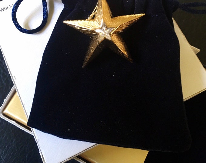 Pure white Linen Holiday Star