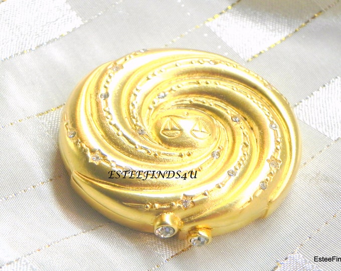 Estee Lauder LIBRA Compact for Solid Perfume with Pleasures or Empty