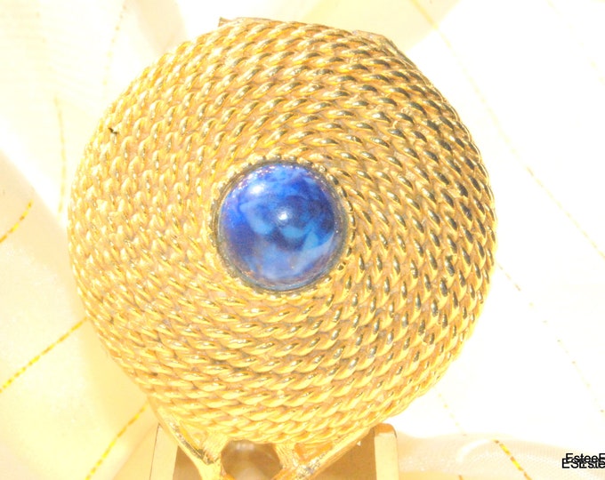 RARE Estee Lauder Rope Coil Blue PROTOTYPE circa 1968
