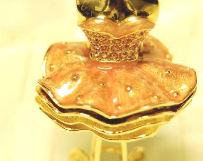 VERY RARE Pristine condition Estee Lauder Pink Tutu 1999 Pleasures Solid Perfume Compact (full) and Mint in Box