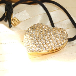 Estee Lauder SPARKLING HEART solid perfume compact or locket