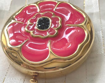 Estée Lauder PRETTY POPPY Powder Compact unused empty NEW Old Stock - Rare!!!