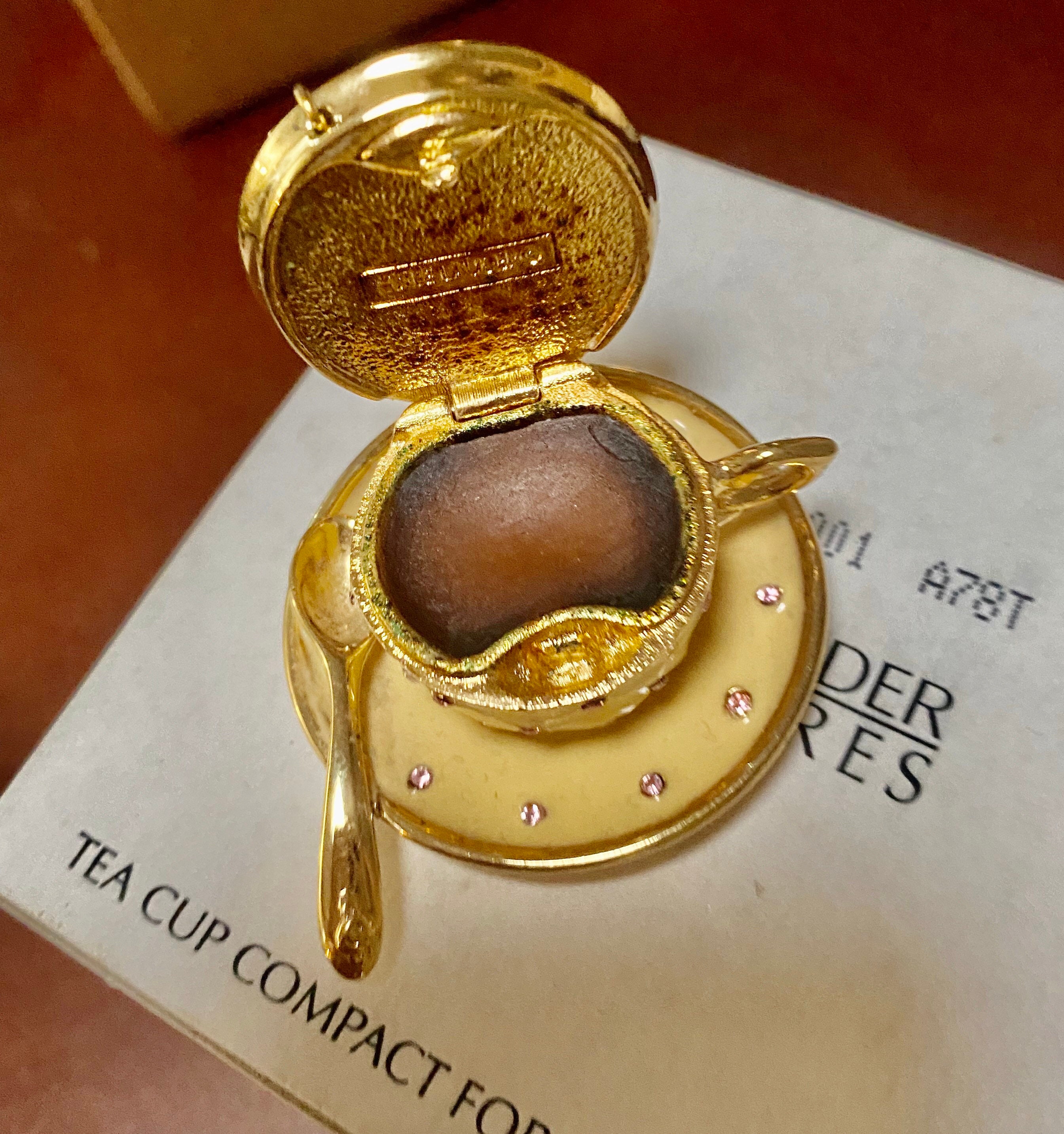 Estée Lauder Solid Perfume Compact TEA CUP Etsy