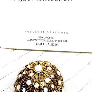 RARE Estée Lauder  Private CollectionSEA URCHIN Mint in Original Boxes with Tuberose Gardenia Solid