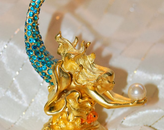 Estee Lauder Sparkling Mermaid encrusted with Swarovski crystals -BEAUTIFUL AND RARE!!