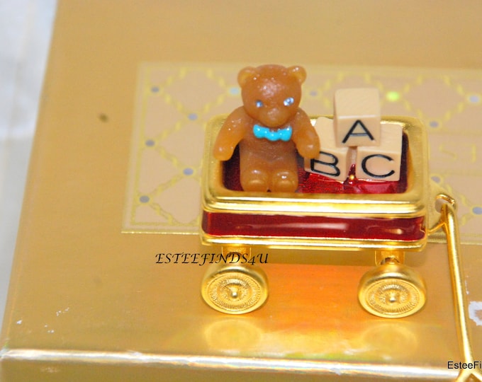 Estee Lauder Toy Wagon with Pleasures solid perfume