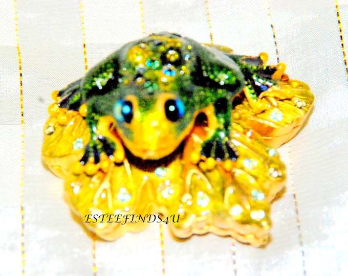 Estee Lauder White Linen PRINCE CHARMING --kiss the FROG for luck!   Rare & Hard to Find!! Strongwater