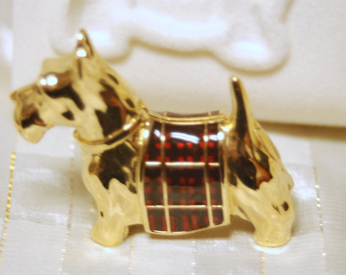 RARE 1992 Estee Lauder "Scottie" with "Knowing" fragrance MIBB or Tuscany Per Dona