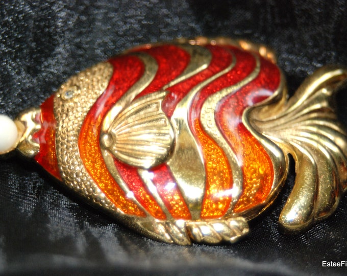 Bright and Beautiful!!!  Estee Lauder Tropical Fish  ~ ~ ~ Solid Perfume Compact