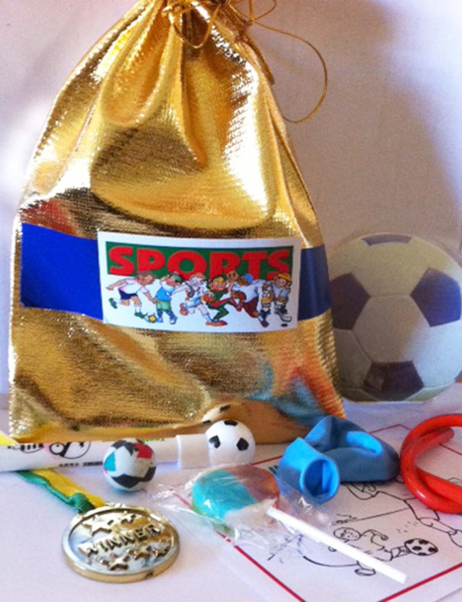 Sport Party Bags with 8 items inside great for the sport Etsy