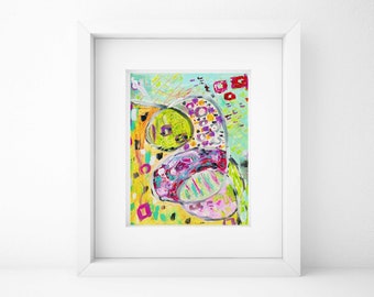 Colorful Original Abstract Print Art, Art Print, Abstract Acrylic Wall Art Print Abstract Painting, Printable Digital Download Large Poster