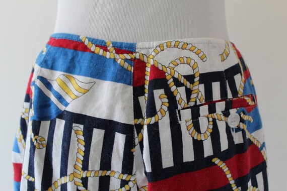 Vintage 80s Jones New York Nautical Skort / Skirt… - image 3