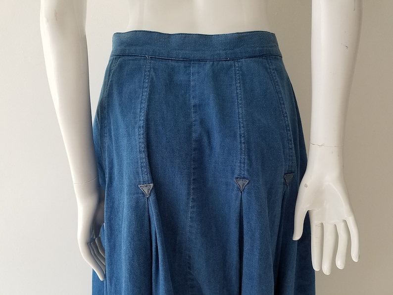 Roper Denim Maxi Skirt / Westernwear / Cowgirl / Button up / - Etsy