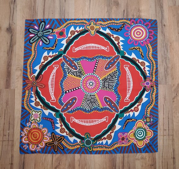 Vintage Balarinji Australian Aboriginal Scarf / Triba… - Gem