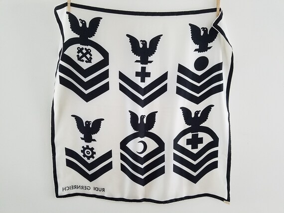 Rudi Gernreich Scarf / Military Inspired  / Desig… - image 5