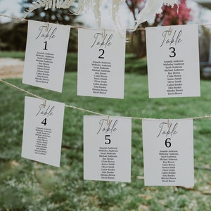 Minimalist Wedding Seating Chart Sign-Wedding Seating Chart-Modern Wedding Seating Chart Sign-Editable-Template-Download-Printable